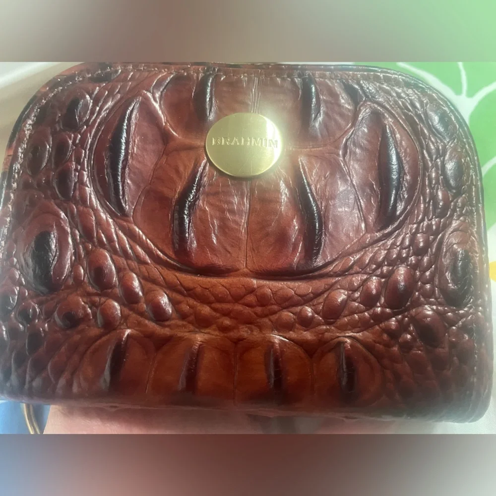 Brahmin Pecan Melbourne Wallet Coin Purse 👛 - Picture 11 of 12